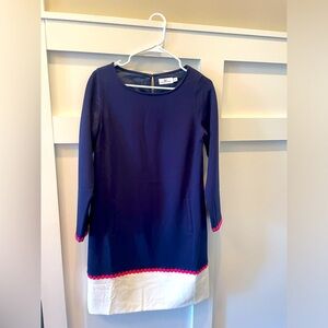 Vineyard Vines navy shift dress.